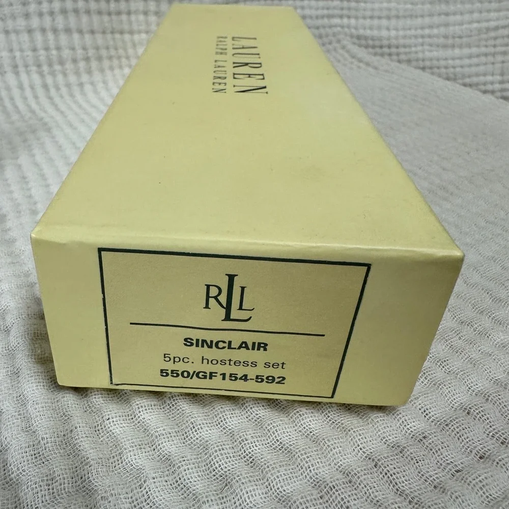 Lauren Ralph Lauren 4 Pc. Hostess Set Sinclair Stainless Steel